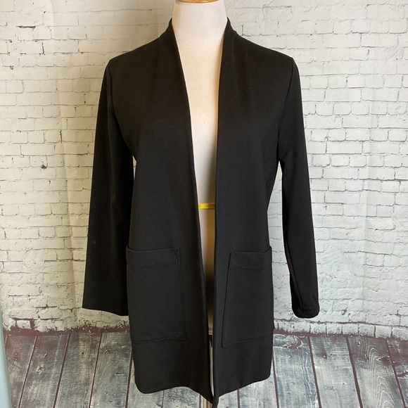 Eileen Fisher Ponte Knit Longline Tencel Blazer XS Capsule Washable Lagenlook - Picture 11 of 16